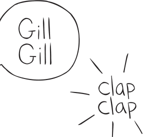 Talking bubble and clapping image for Concentration game